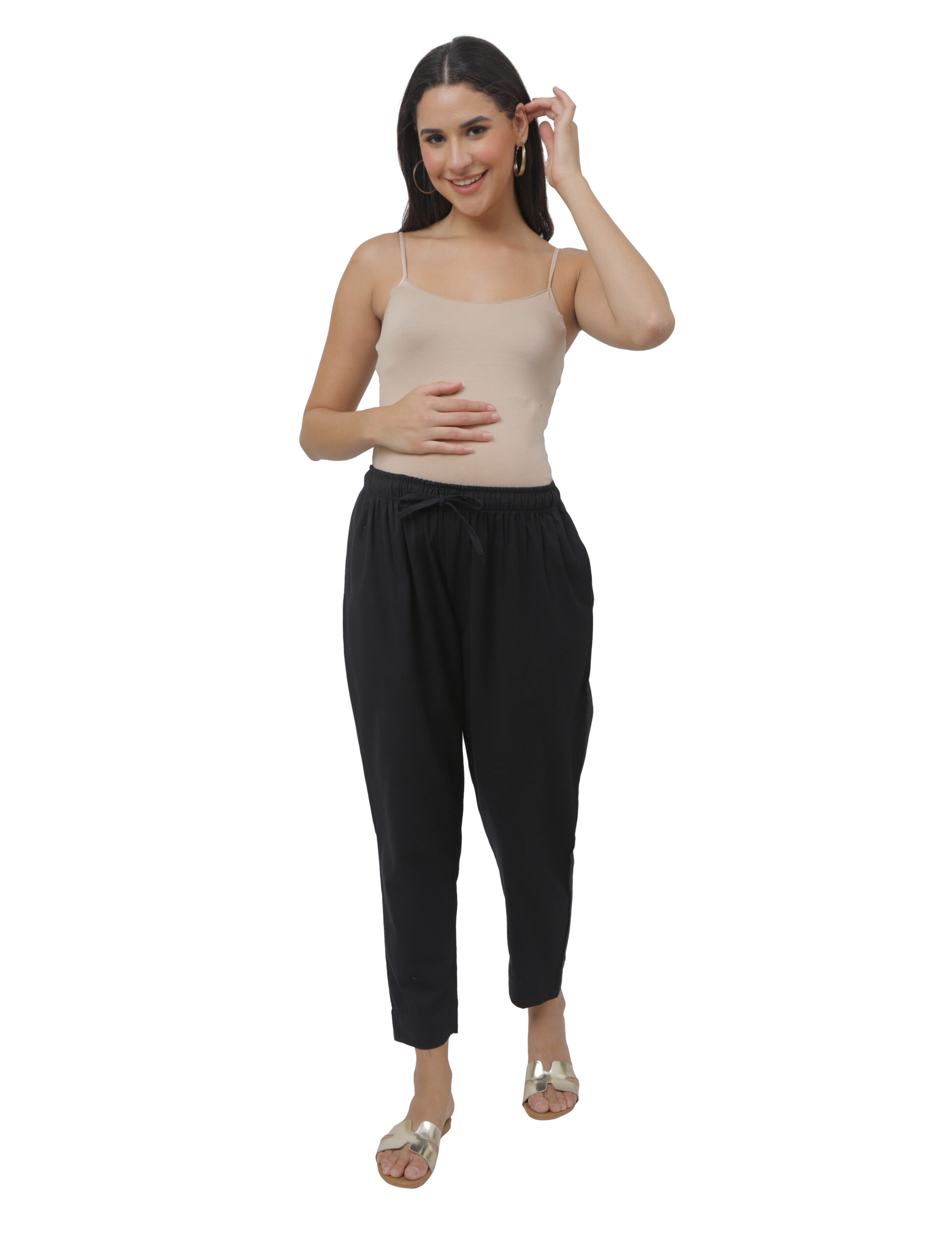 Black Plain Ladies Straight Cut Pant, Size: S, M & L at Rs 260/piece in  Howrah