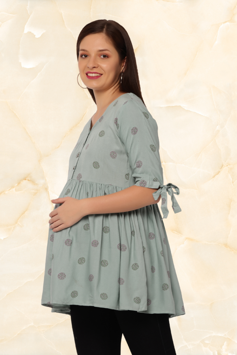 Pavisa Women's Maternity Peplum Top - Image 11