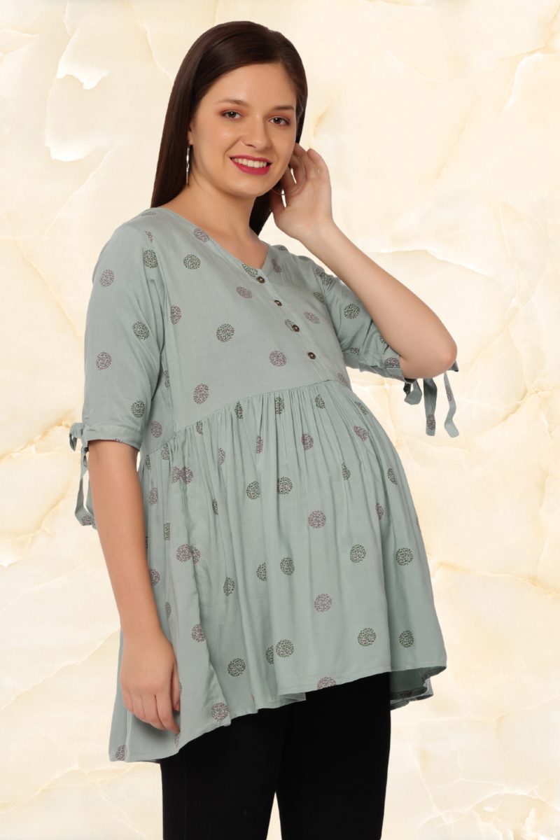 Pavisa Women's Maternity Peplum Top - Image 12